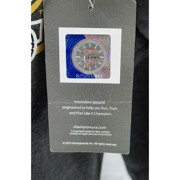 Missouri Mizzou Tigers T-Shirt Mens Size Small Long Sleeve Gray Tee Champion - Picture 6 of 6